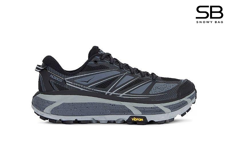 Giày Hoka Mafate Speed 2 Black & Castlerock Đen Xám sang trọng và thời thượng