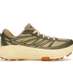 Giày Hoka Mafate Speed 2 End. Overland Chive Flan màu be rêu sang trọng.