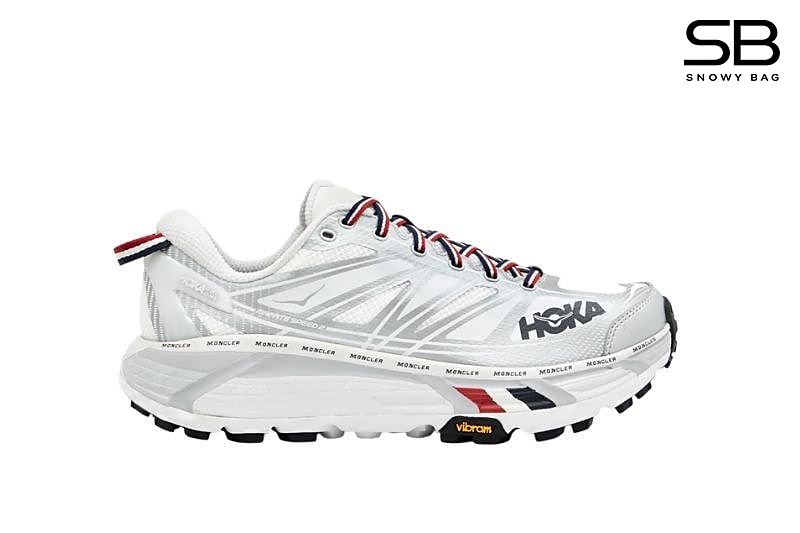 Giày Hoka Mafate Speed 2 Moncler White Trắng, thiết kế thể thao sang trọng