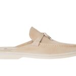 Giày Loro Piana Charms Walk Babouche Loafer Cream màu kem sang trọng