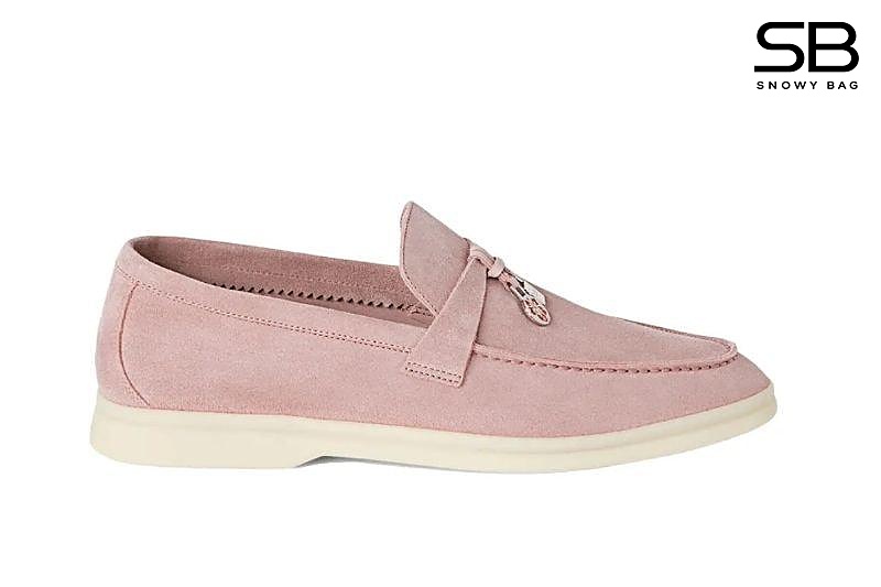 Giày Loro Piana Summer Charm Walk Light Peony Hồng sang trọng và tinh tế