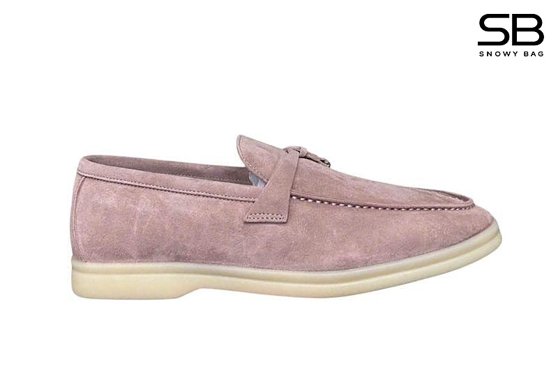 Giày Loro Piana Summer Walk Charm Loafer Light Brown Nâu Nhạt sang trọng