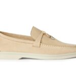 Giày Loro Piana Summer Walk Charm Loafer Light Petal Màu Be sang trọng