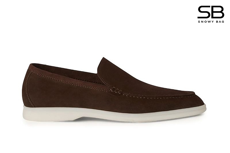 Giày Loro Piana Summer Walk Chocolate Màu Nâu Da Ý sang trọng