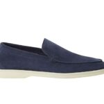 Giày Loro Piana Summer Walk Dark Deep Sea Suede Xanh Dương Đậm sang trọng