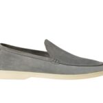 Giày Loro Piana Summer Walk Gull Gray Suede Màu Xám sang trọng