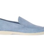 Giày Loro Piana Summer Walk Loafer Light Blue Xanh Dương sang trọng
