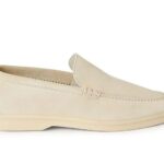 Giày Loro Piana Summer Walk Suede Nougat Màu Kem sang trọng và thanh lịch