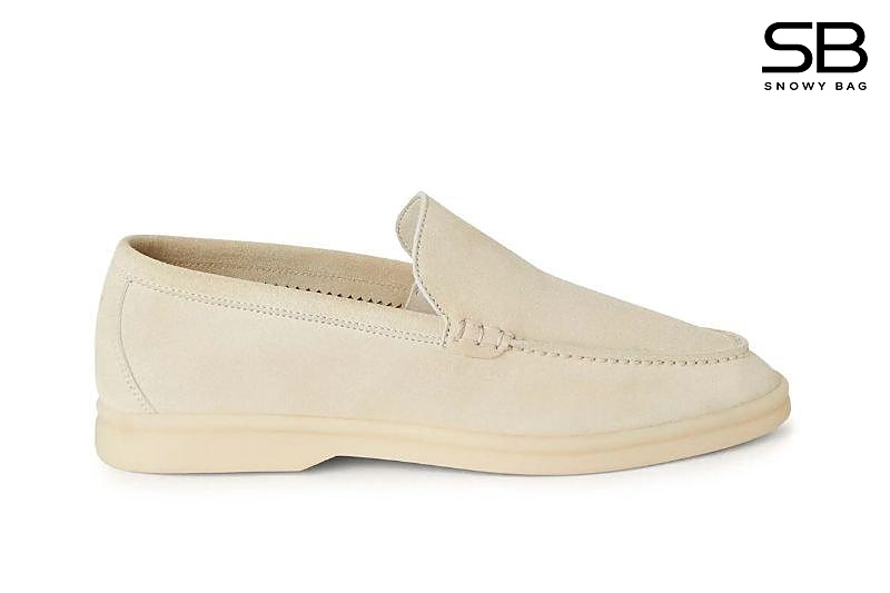 Giày Loro Piana Summer Walk Suede Nougat Màu Kem sang trọng và thanh lịch