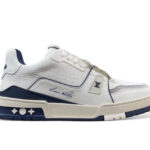 Giày Louis Vuitton Trainer Navy White Signature sang trọng và đẳng cấp