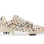 Giày Louis Vuitton x Tyler Trainer Signature 54 Monogram Craggy Vanilla sang trọng