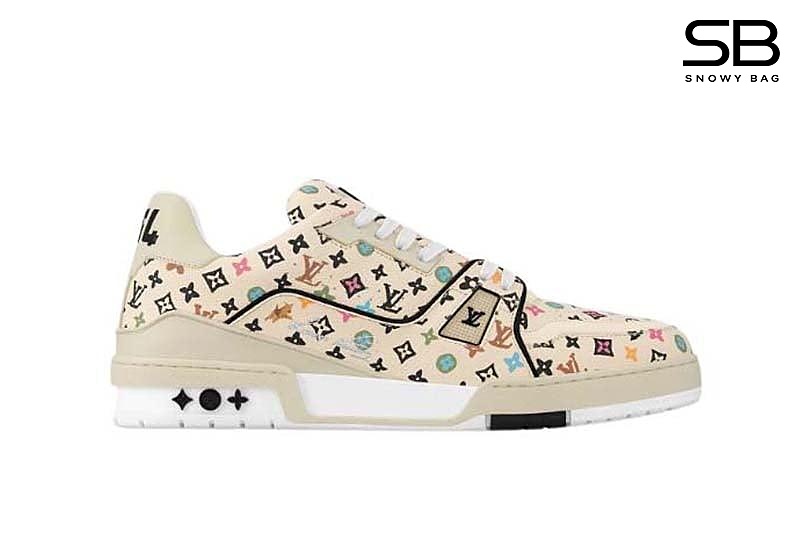 Giày Louis Vuitton x Tyler Trainer Signature 54 Monogram Craggy Vanilla sang trọng