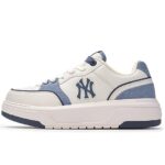 Giày MLB Chunky Liner Denim Pocket NY màu trắng xanh dương thời trang