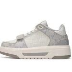Giày MLB Chunky Liner Mid Denim New York Yankees Gray Trắng Xám thời trang