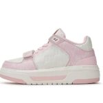 Giày MLB Chunky Liner Mid Monogram NY Pink Hồng Trắng với thiết kế thời thượng