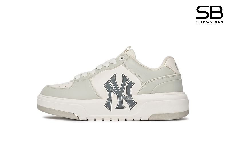 Giày MLB Chunky Liner New York Yankees màu xám, thiết kế thời thượng