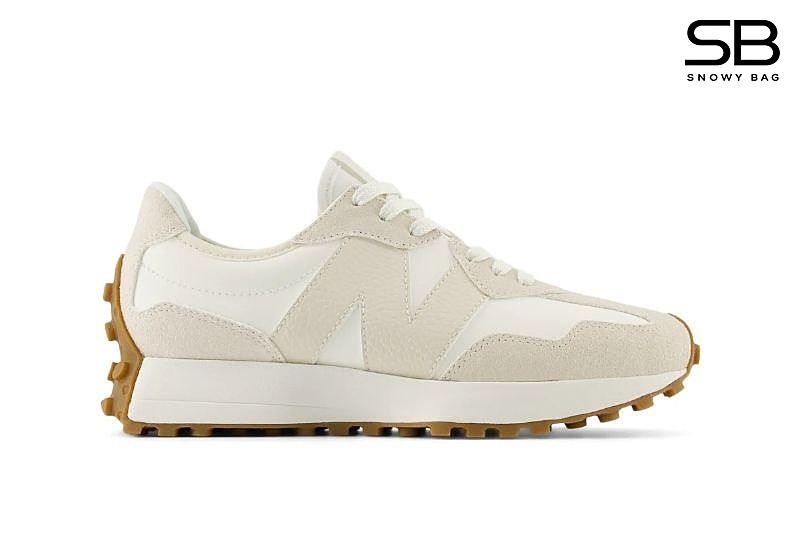 Giày New Balance 327 Linen With Sea Salt màu kem sang trọng