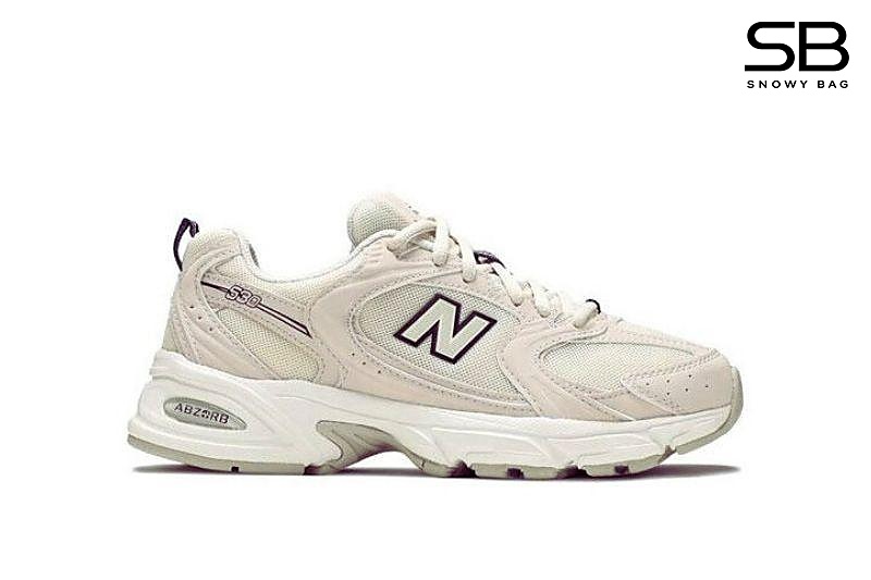 Giày New Balance 530 Ivory màu be, thiết kế thời trang sang trọng