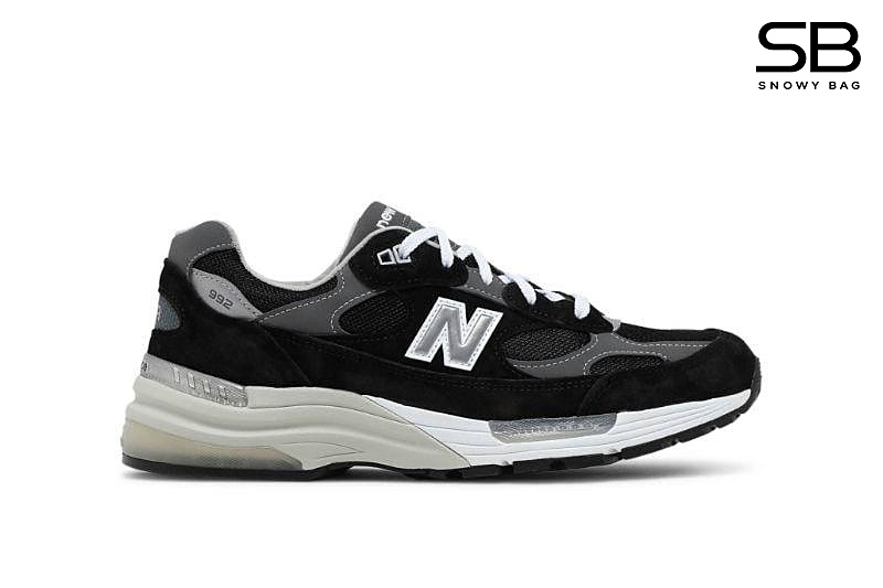 Giày New Balance 992 Made In USA Black Đen Xám thời trang cao cấp