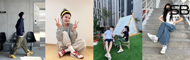 Phối giày Onitsuka theo phong cách tối giản