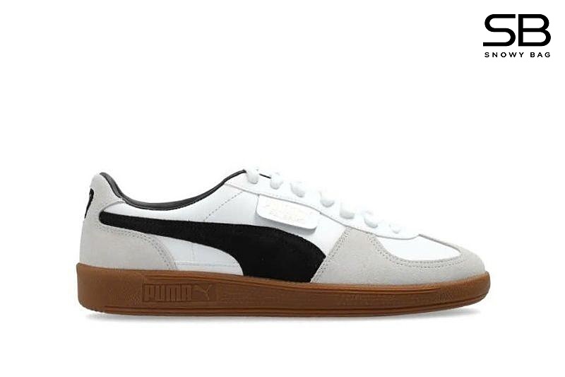 Giày Puma Palermo White Vapor Trắng Đen, phong cách thể thao năng động