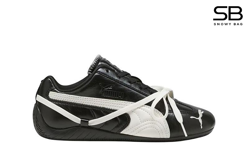 Giày Puma x Rosé Speedcat Leather Black White Đen Trắng phong cách thể thao sang trọng
