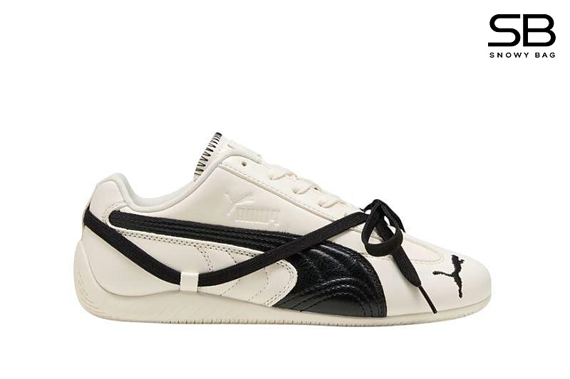 Giày Puma x Rosé Speedcat Leather White Black Trắng Đen thời trang
