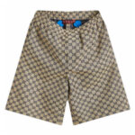 Quần Gucci GG Supreme Linen Shorts Beige And Ebony thời trang cao cấp