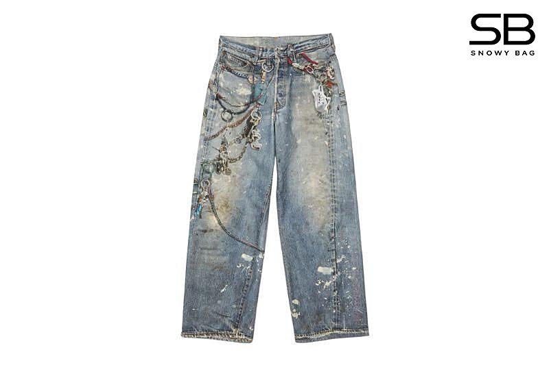 Quần Jean Baggy Fit Trousers 1981M Mid Blue thời trang hiện đại