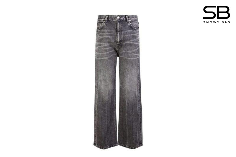Quần Jean Balenciaga Black Flared Jeans Màu Đen sang trọng và cá tính