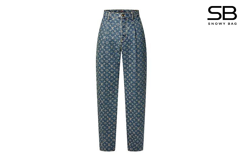 Quần Jean LV Monogram Denim Tailored Pants Xanh Dương thời trang và đẳng cấp