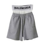 Quần Short Balenciaga Boxershorts in Grey Cotton màu xám sang trọng