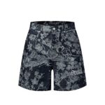 Quần Short LV Jacquard Denim Shorts Màu Xanh Indigo thời trang sang trọng