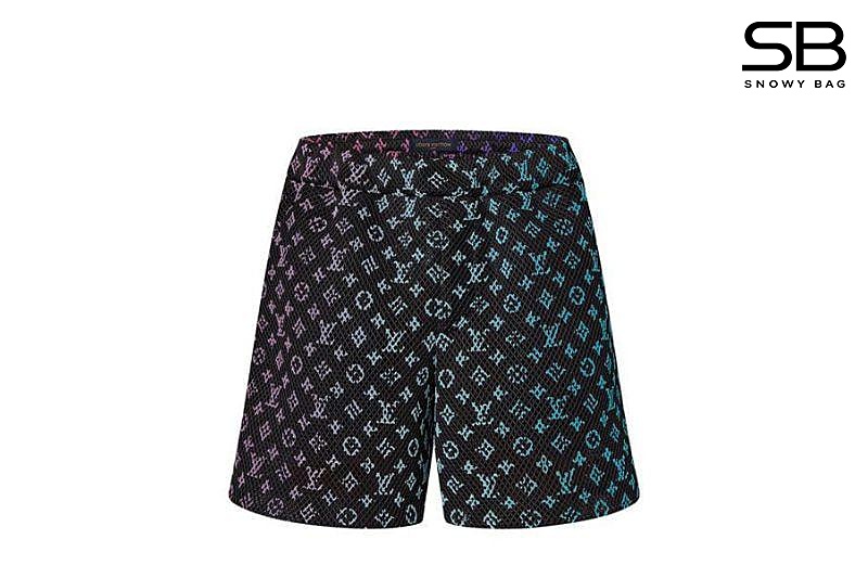 Quần Short LV Mesh Short Multicolor Gradient Monogram thời trang sang trọng