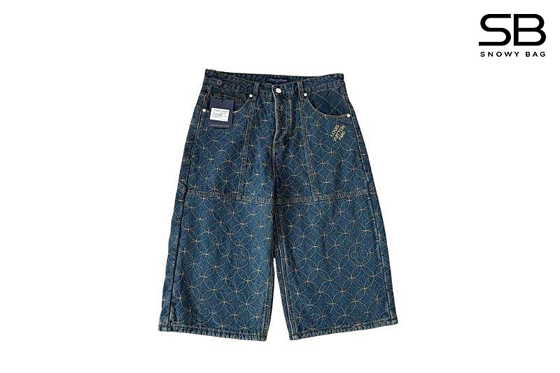 Quần Short LV Pharrell Nigo 2025 Denim Shorts Dandy Monogram thời trang