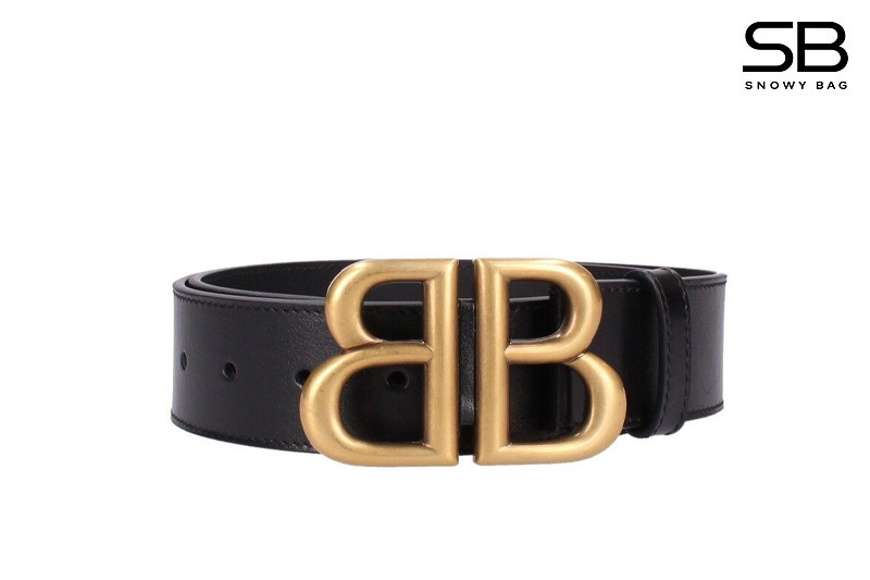 Thắt Lưng Balenciaga BB Monaco Belt In Black Calfskin Gold Buckle sang trọng