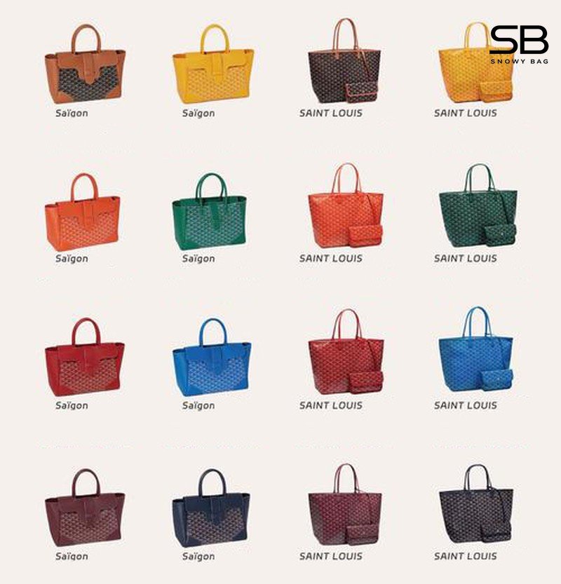 Các màu sắc của dòng túi Goyard Saint Louis