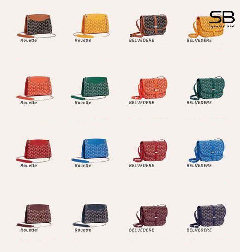 Các mẫu túi Goyard Belvedere và Goyard Routte
