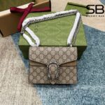 Túi Gucci GG Supreme Dionysus Mini Bag Beige 19CM góc nghiêng chi tiết
