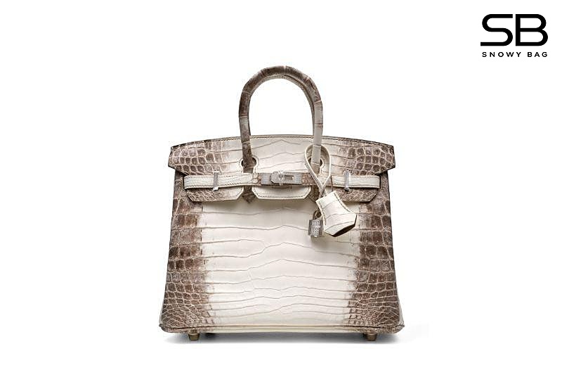 Túi Hermes Birkin 25 Himalaya Crocodile Cá Sấu Bạch Tạng sang trọng