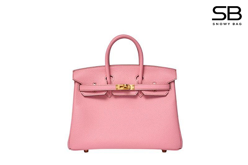 Túi Hermes Birkin 25 Sakura Togo GHW Hồng Da Nhập Khâu Tay sang trọng