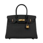 Túi Hermes Birkin 30 Noir Black Epsom GHW Đen Da Nhập Khâu Tay sang trọng