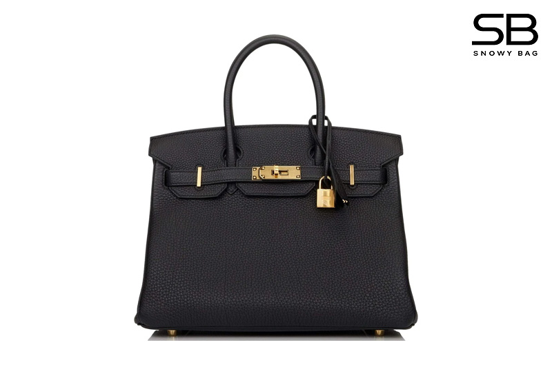Túi Hermes Birkin 30 Noir Black Togo GHW sang trọng