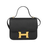 Túi Hermes Constance Mini 18 Black Noir Epsom GHW Đen Khâu Tay sang trọng