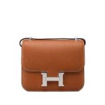Túi Hermes Constance Mini 18 Gold Epsom PHW Nâu Khâu Tay sang trọng