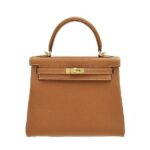 Túi Hermes Kelly 25 Gold Togo GHW Màu Nâu sang trọng