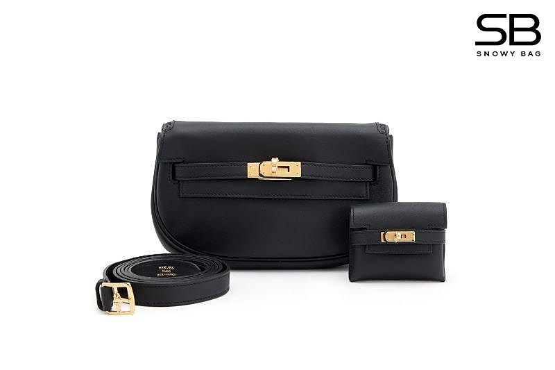 Túi Hermes Kelly Moove Noir Black Swift Đen Khóa Vàng sang trọng