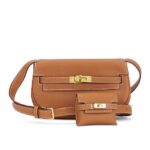 Túi Hermes Kelly Moove Noir Gold Brown Swift Nâu Khóa Vàng sang trọng