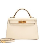 Túi Hermes Kelly Sellier Mini II 20 Nata Epsom GHW sang trọng