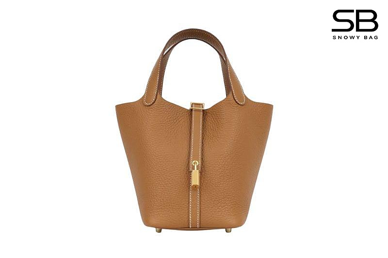 Túi Hermes Picotin 18 Gold Brown TC Leather GHW Màu Nâu Da Nhập